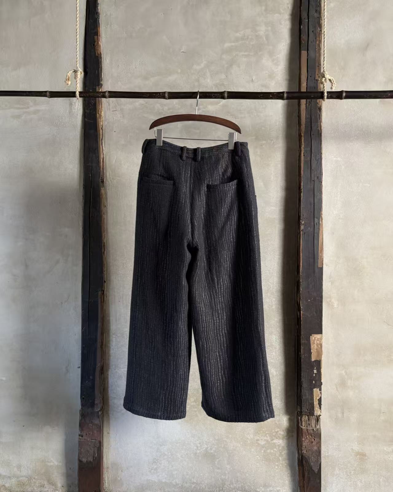 Wide leg long trouser