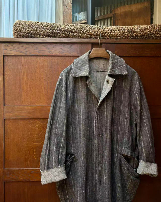 Balmacaan reversible coat