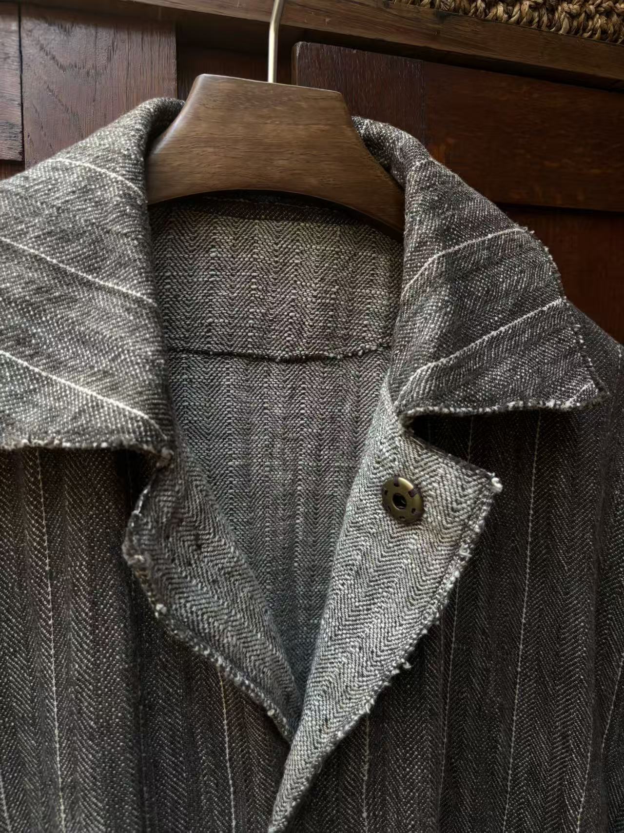 Balmacaan reversible coat