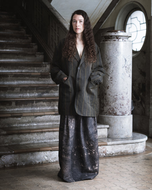 A-shaped print skirt