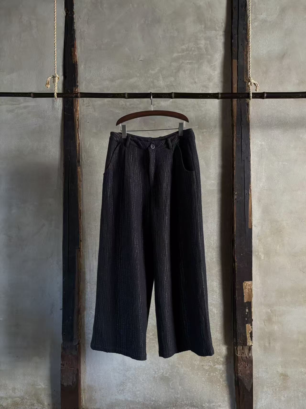 Wide leg long trouser