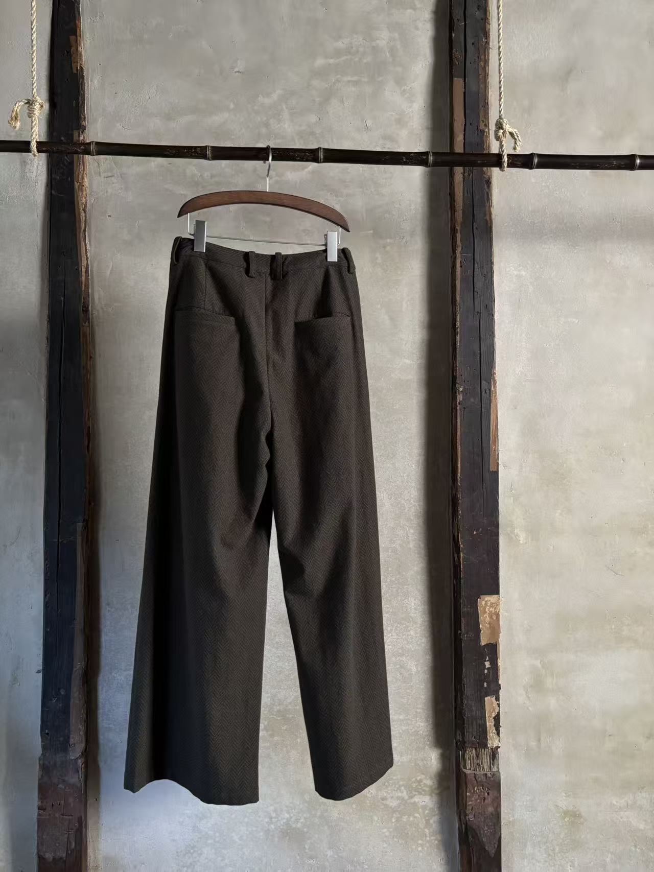 Wide leg long trouser