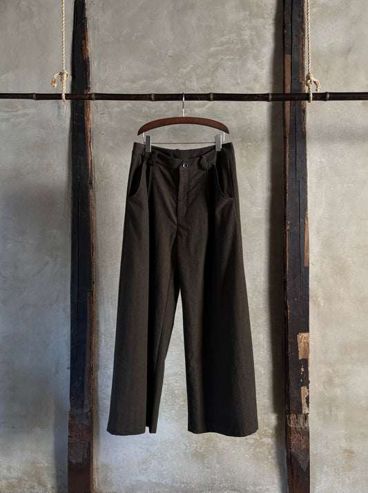 Wide leg long trouser