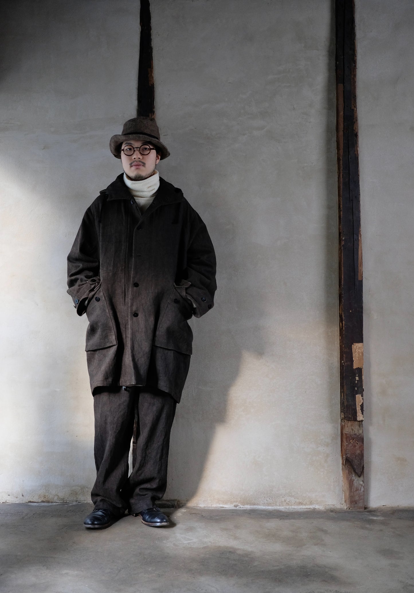 Loose Fitting Tapered Trousers "Wide"