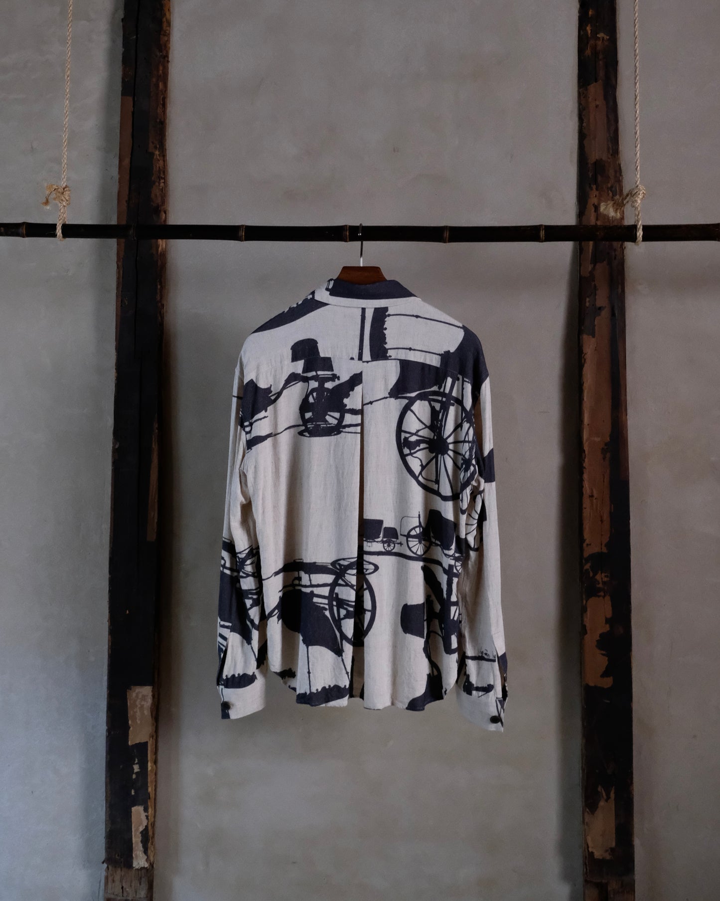 Classic Shirt - Ecru Print